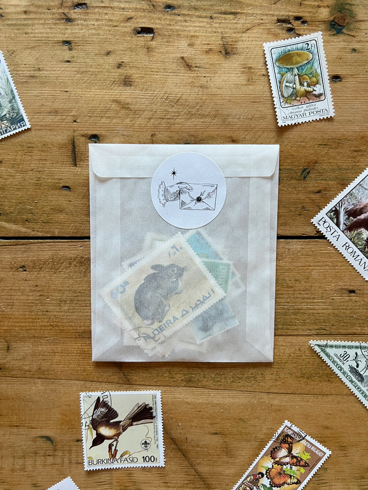 Vintage Nature Postage Stamps