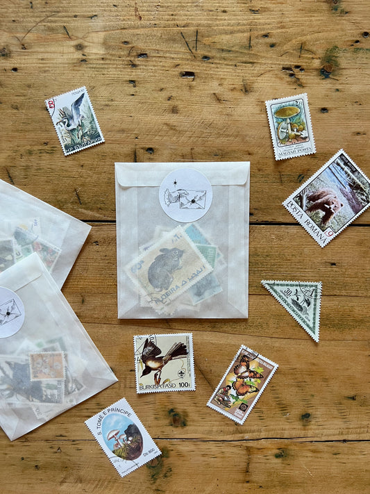Vintage Nature Postage Stamps