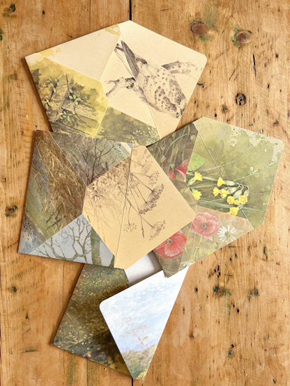 Set of 4 Handmade Upcycled Envelopes
