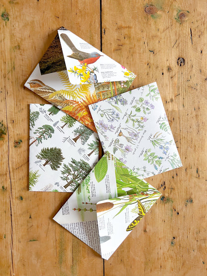 Set of 4 Handmade Upcycled Envelopes